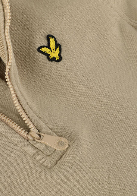Bruine LYLE & SCOTT Sweater QUARTER ZIP PULLOVER - large