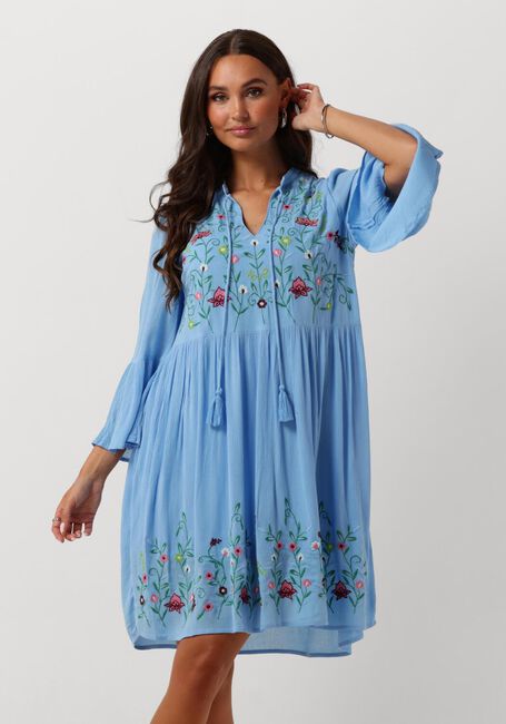 Blauwe Y.A.S. Mini jurk YASCHELLA 3/4 TUNIC DRESS S. FEST - large