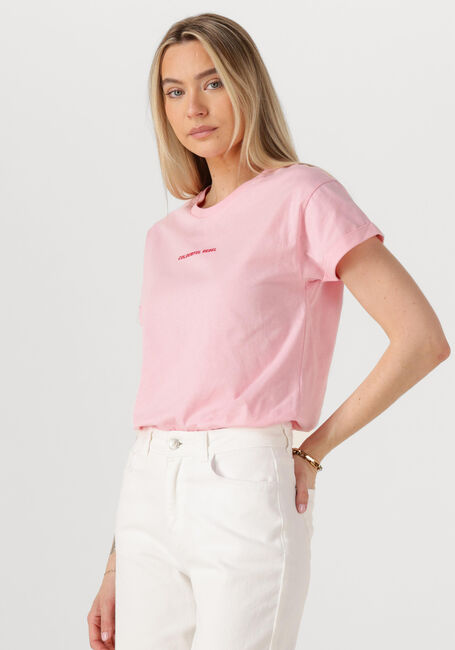 Roze COLOURFUL REBEL T-shirt UNI LOGO BOXY TEE - large