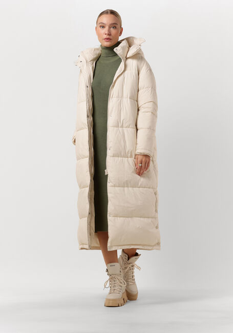 Gebroken wit NOTRE-V Gewatteerde jas PUFFER LONG - large