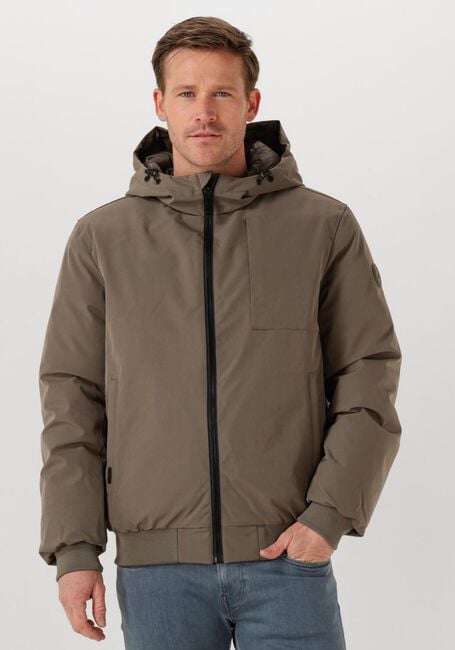Khaki AIRFORCE Jack HOODED REVERSIBLE JACKET - large