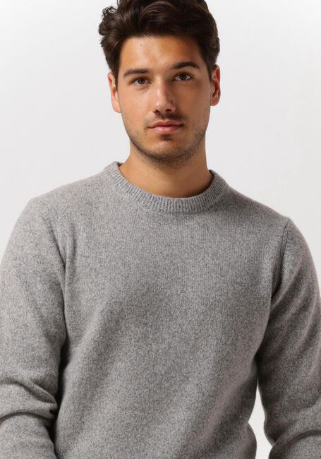 Grijze PROFUOMO Trui PULLOVER HEAVY CREWNECK - large