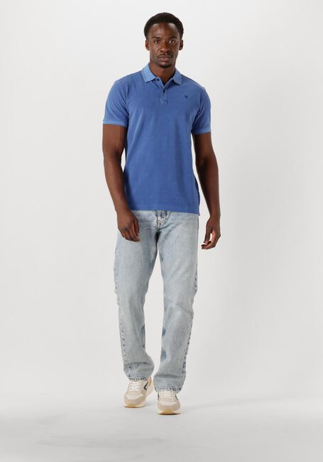 Blauwe G-STAR RAW Polo DUNDA OVERDYED SLIM POLO S\S - large