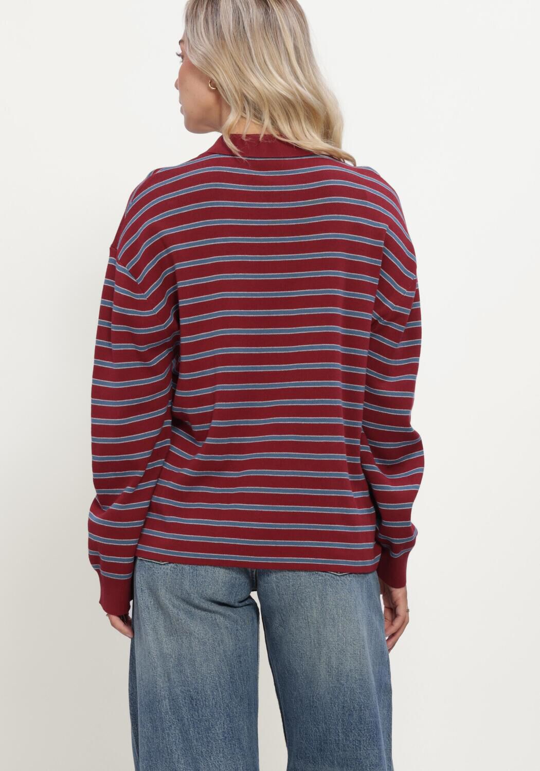 Blauwe BOII STUDIOS Truien/vesten ADANNE POLO KNIT - large