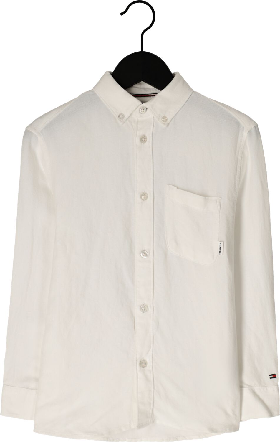 TOMMY HILFIGER Jongens Overhemden Linen Blend Relaxed Shirt Ls Wit