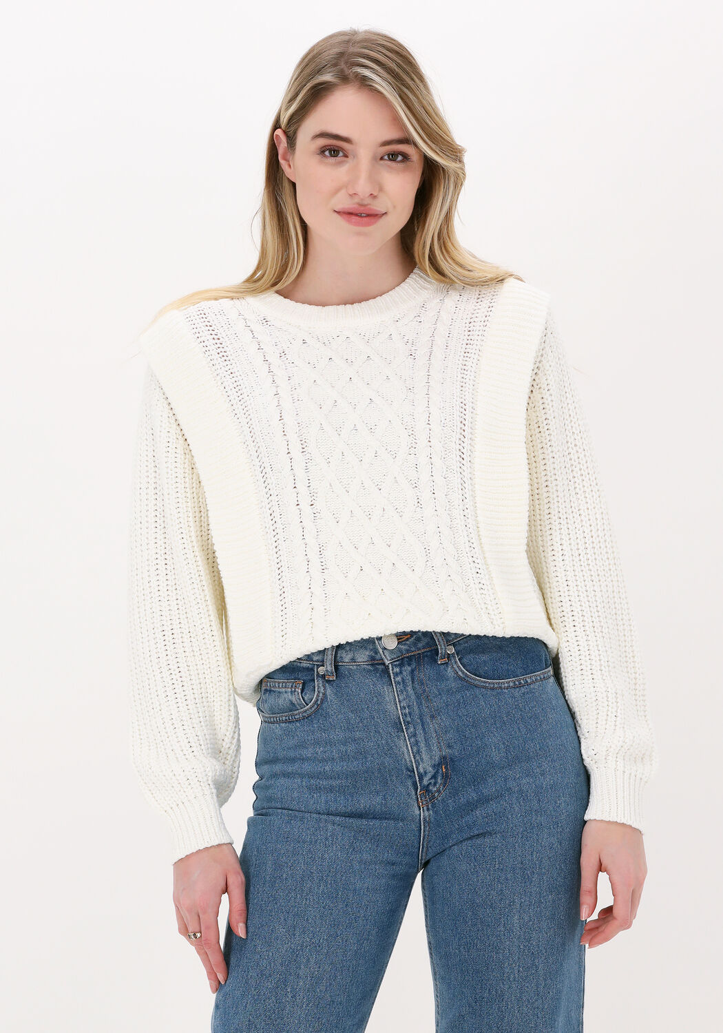 beige just female trui mighty knit