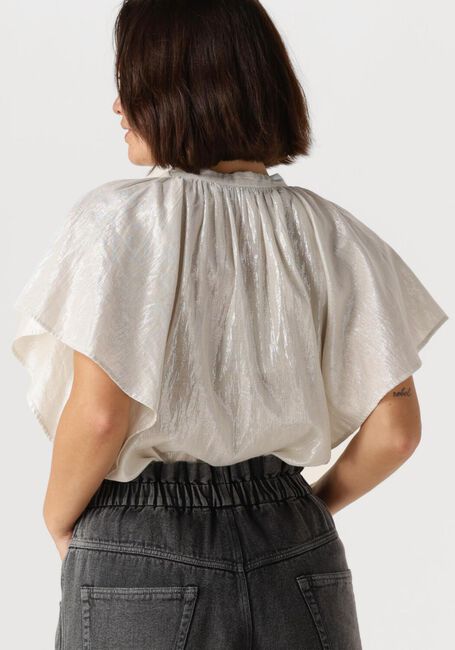 Witte BY-BAR Top VINA LUREX BLOUSE - large