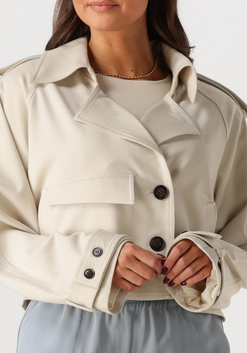 GESTUZ Dames Jassen Gzedina Short Jacket Beige