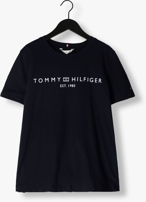 Donkerblauwe TOMMY HILFIGER T-shirt REC CORP LOGO C-NK - large