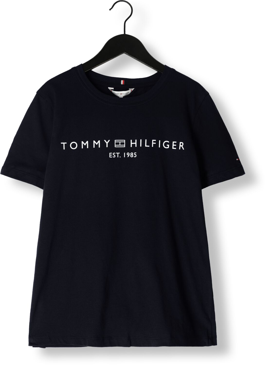TOMMY HILFIGER Dames Tops & T-shirts Rec Corp Logo C-nk Donkerblauw