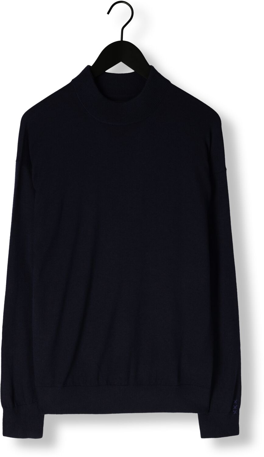 SCOTCH & SODA Heren Truien & Vesten Dropped Shoulder Mock Neck Pullover Donkerblauw