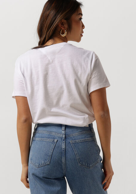 Witte TOMMY JEANS T-shirt TJW BXY BADGE TEE - large