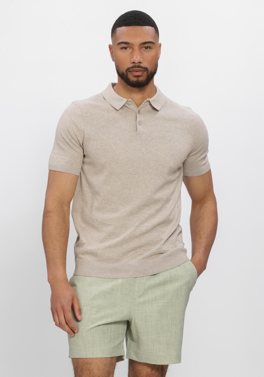 Beige SAINT STEVE Polo CHRIS - large