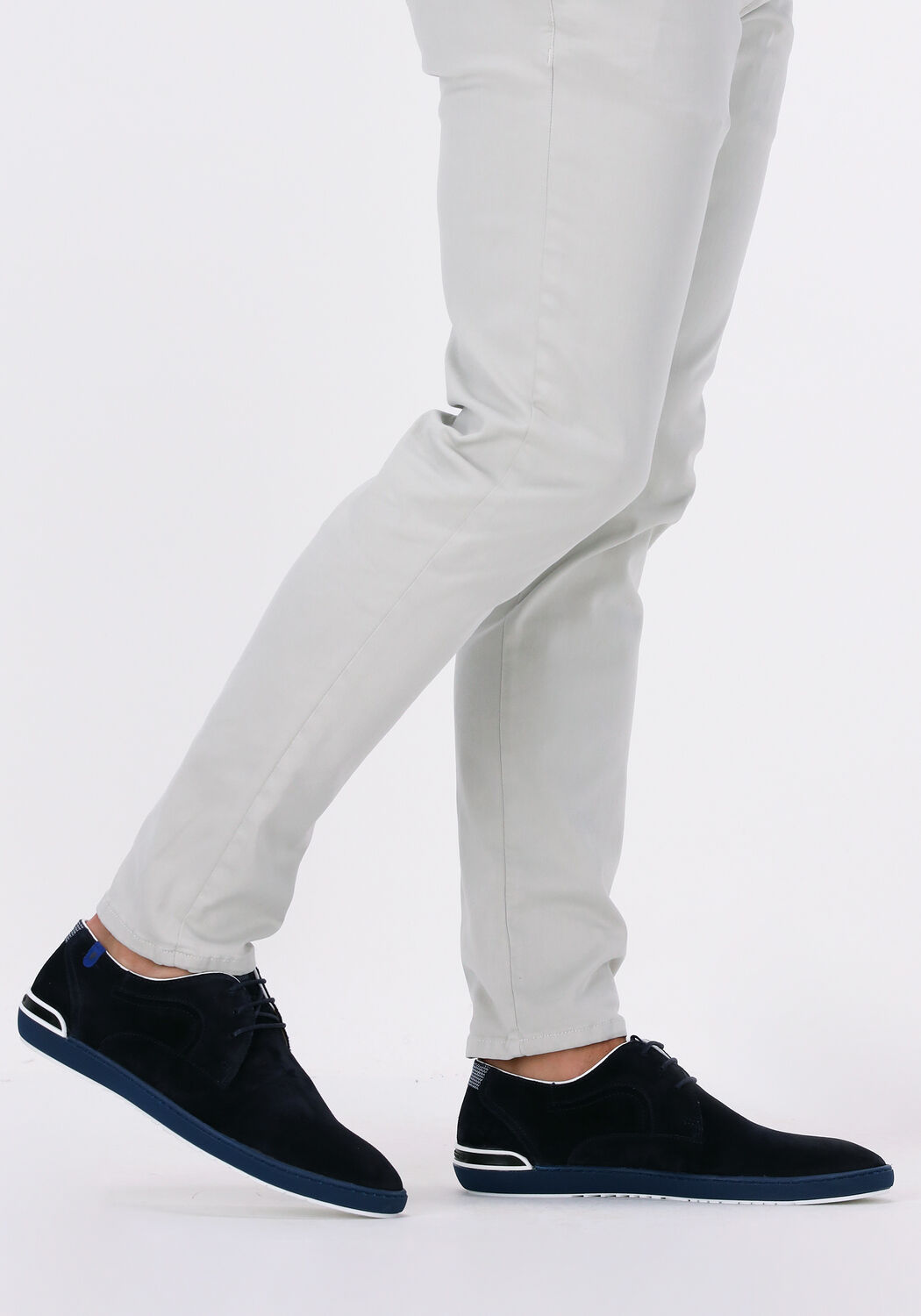 Blauwe FLORIS VAN BOMMEL Veterschoenen SFM-30260-01 - large