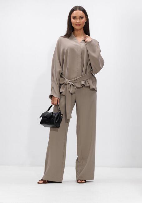 Taupe NEO NOIR Broeken LUNET CREPE PANTS - large