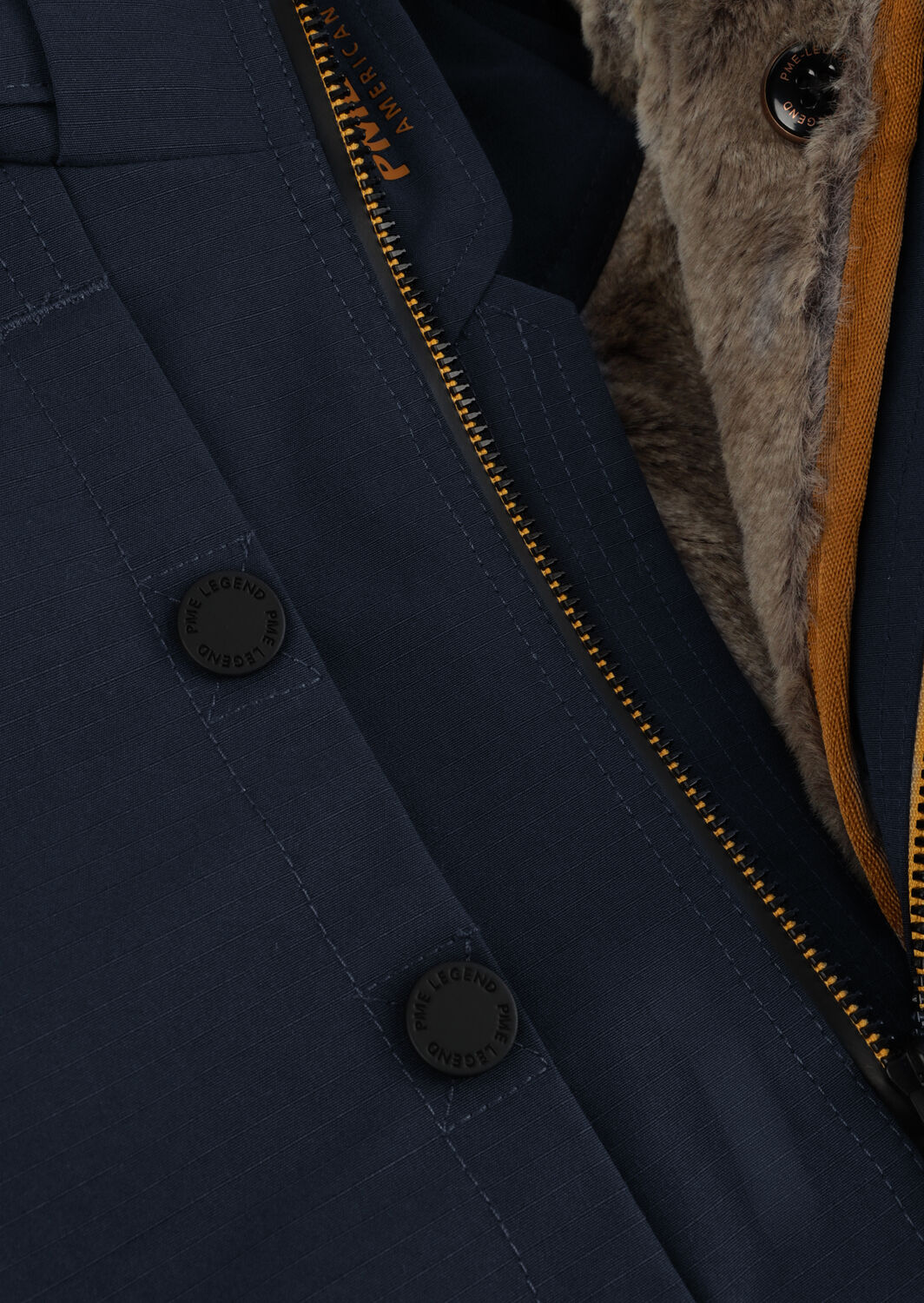 Donkerblauwe PME LEGEND Parka's SEMI LONG JACKET SNOWPACK ICON 2.0 TRAIL RIPSTOP - large