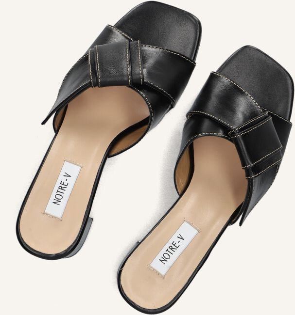 Zwarte NOTRE-V Muiltjes 46652/G Zwarte NOTRE-V Muiltjes 46652/G - large