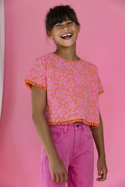 Roze AMMEHOELA T-shirt AM-FRINGE-03 - large