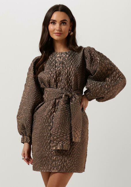 Gouden NOTRE-V Mini jurk NV-BRIGIT MINI DRESS - large