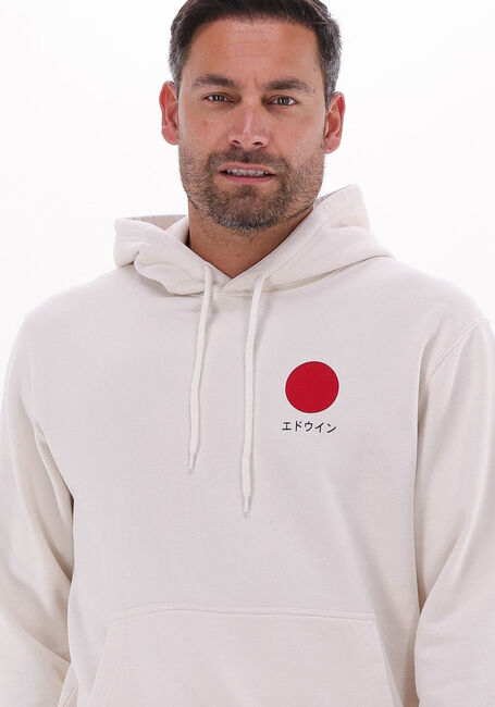 Gebroken wit EDWIN Sweater JAPANESE SUN HOODIE SWEAT HEAVY FELPA - large
