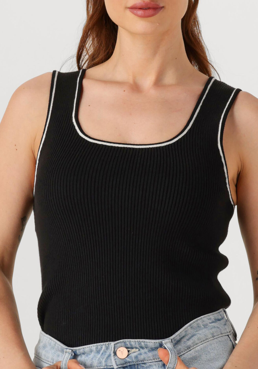 SELECTED FEMME Dames Tops & T-shirts Slfkamma Jenny Sl Knit Top Zwart