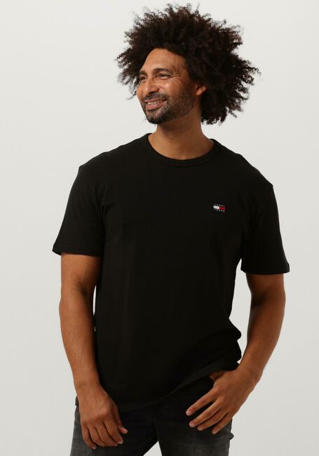 Zwarte TOMMY JEANS T-shirt TJM CLASSIC WAFFLE TEE S - large