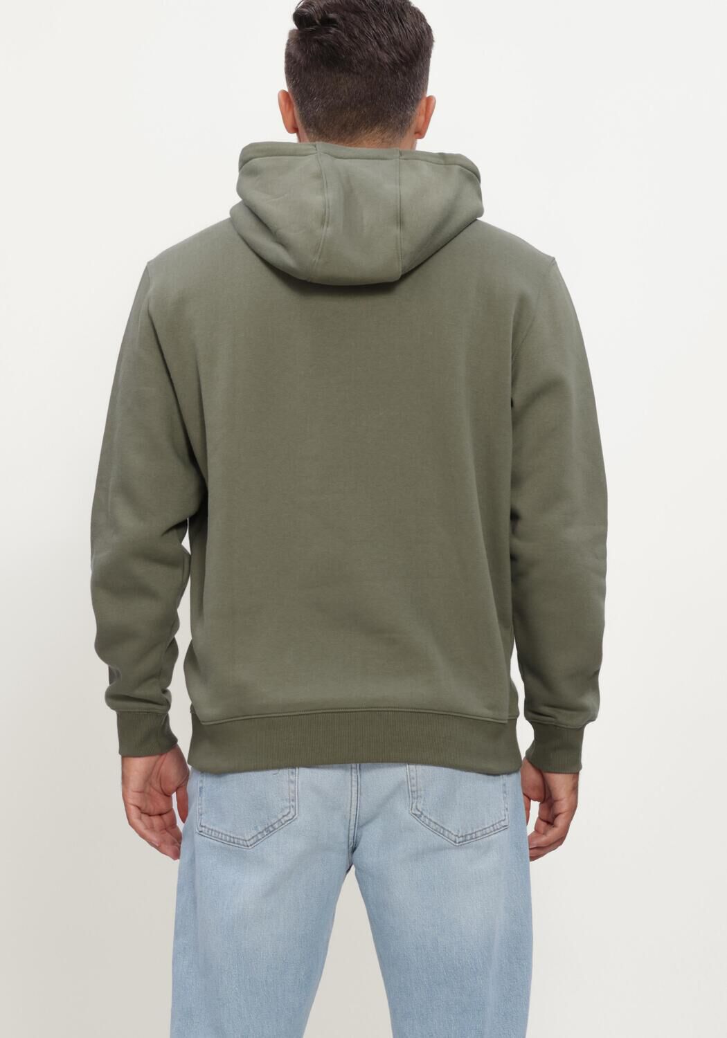 Olijf TOMMY JEANS Sweater TJM REG S FLAG HOODIE EXT - large