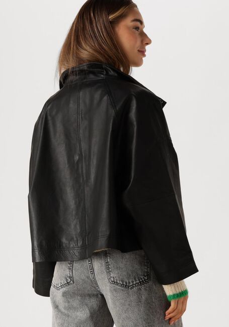Zwarte CO'COUTURE Jassen PHOEBECC LEATHER BOX JACKET - large