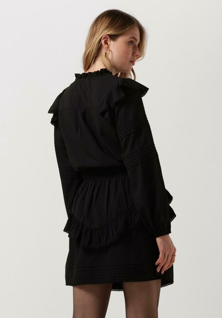 Zwarte NEO NOIR Mini jurk MALENE SOLID DRESS - large