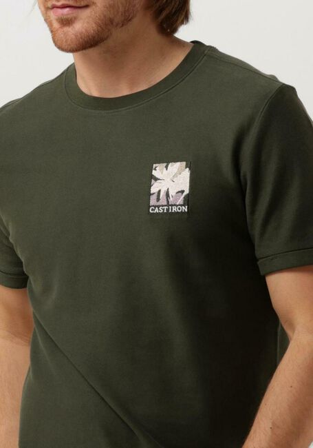 Groene CAST IRON T-shirt SHORT SLEEVE R-NECK REGULAR FIT COTTON TWILL - large