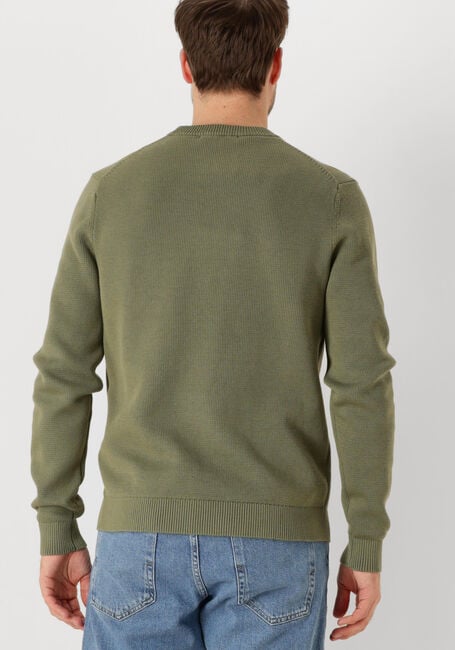 Groene SELECTED MEN Trui SLHDANE LS KNIT STRUCTURE CREW NECK NOOS - large