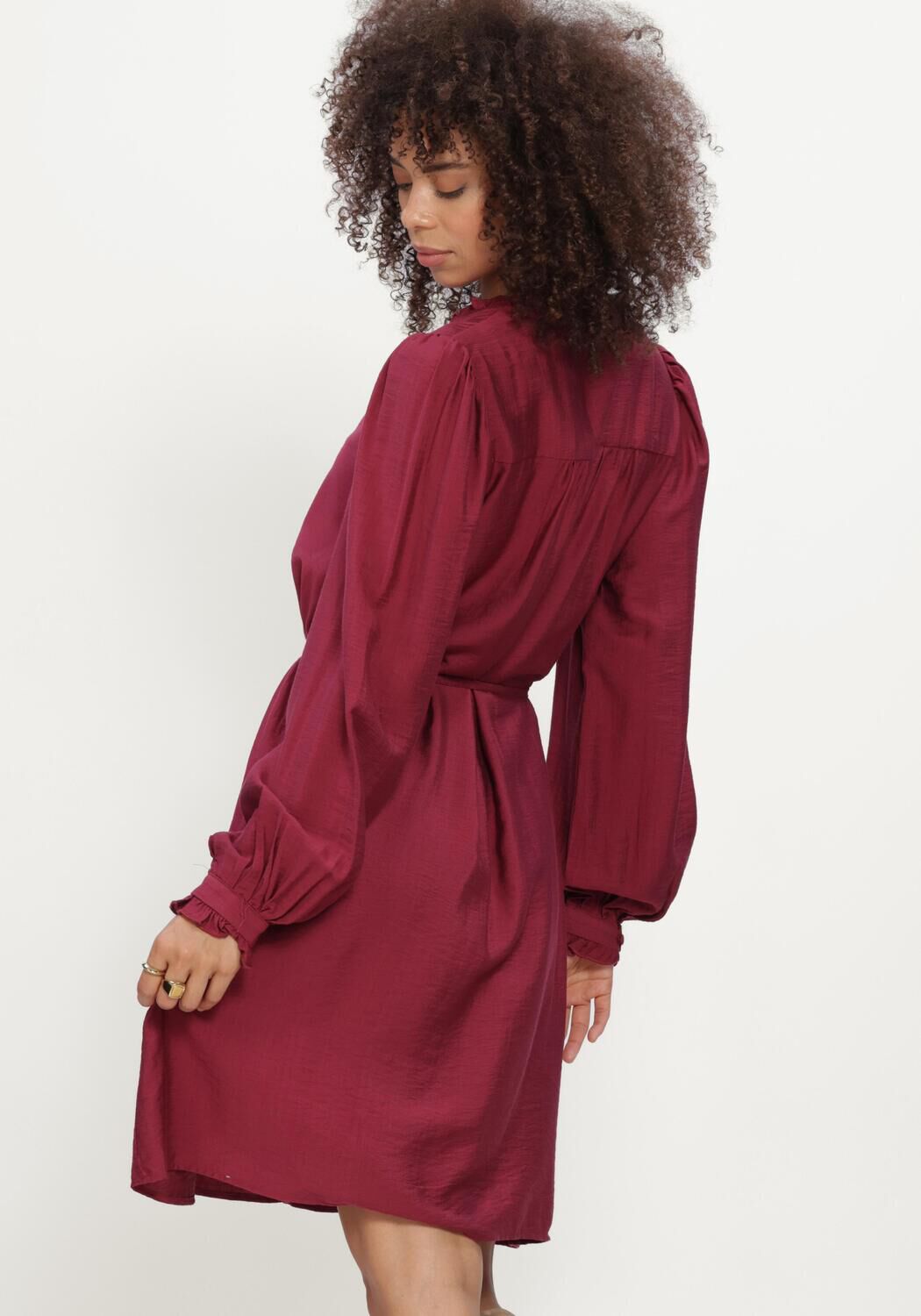Bordeaux MSCH COPENHAGEN Midi jurk MSCHMYLA PENINNA DRESS - large