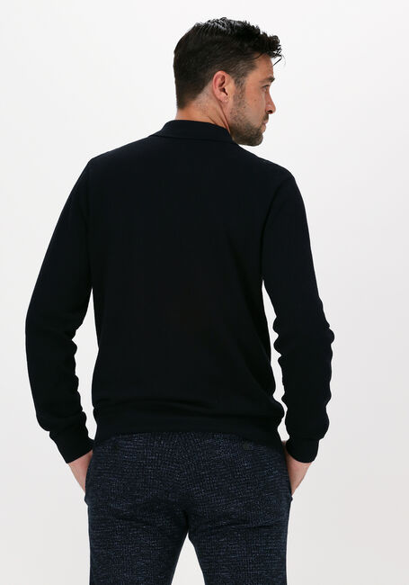 Blauwe SCOTCH & SODA Polo 163985 - KNITTED LONG-SLEEVE P - large