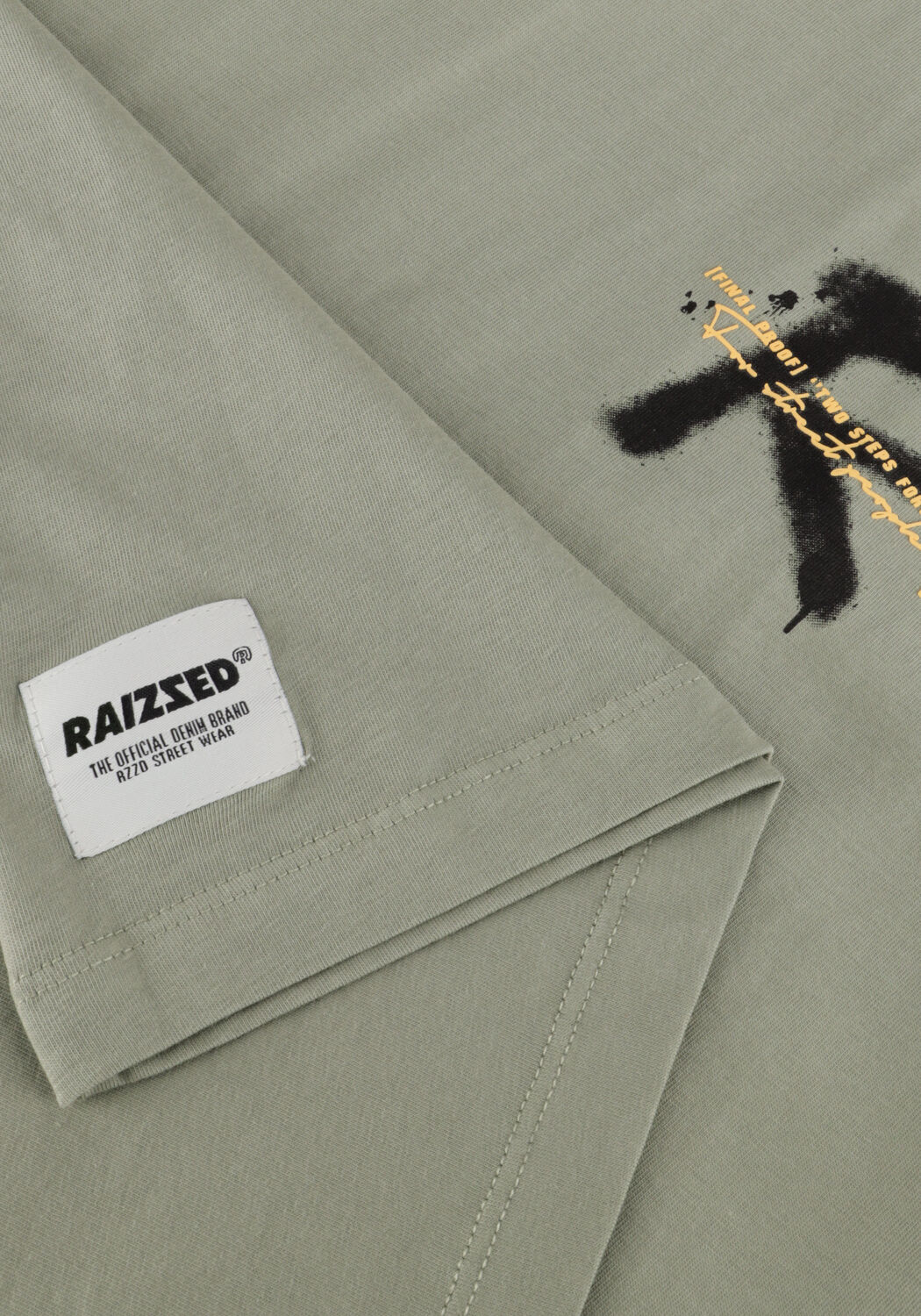 Groene RAIZZED T-shirt HALSTON - large