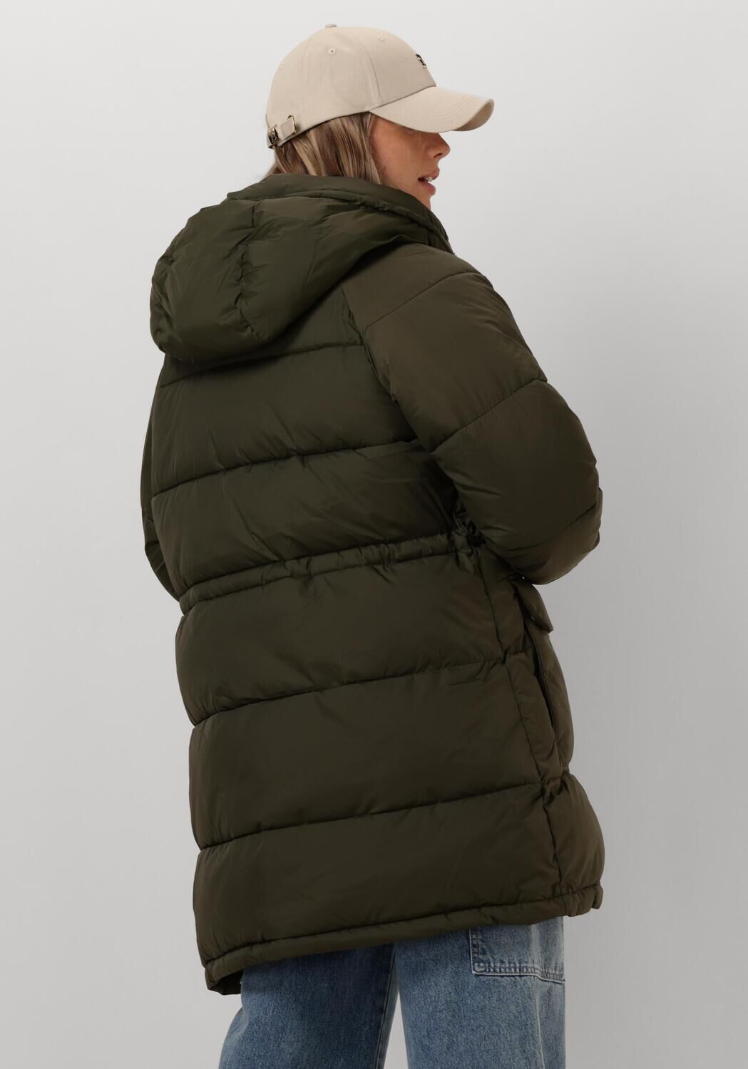 TOMMY JEANS Dames Jassen Tjw Midi Vail Puffer Groen