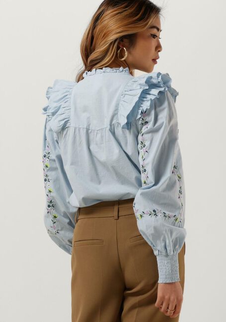 Lichtblauwe Y.A.S. Blouses YASKENLY LS SHIRT - large