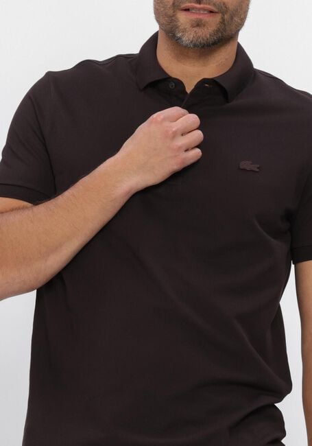 Bruine LACOSTE Polo REGULAR FIT COTTON BLEND POLO SHIRT - large