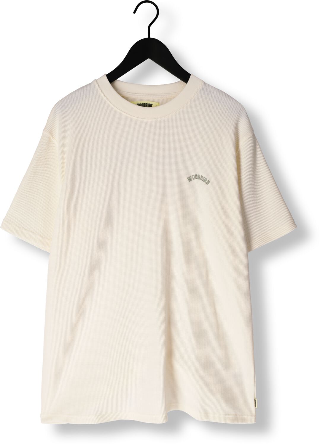 WOODBIRD Heren Polo's & T-shirts Wbbaine Waffel Tee Gebroken Wit