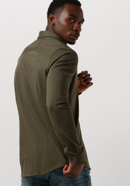 Groene CAST IRON Casual overhemd LONG SLEEVE SHIRT TWILL JERSEY 2 TONE - large