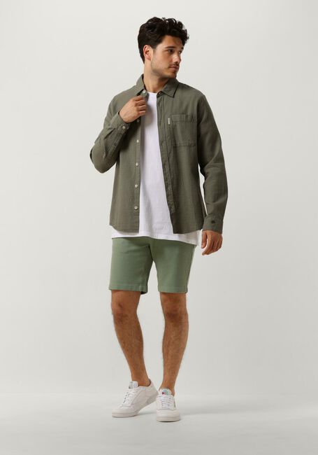 Groene CAST IRON Korte broek CHINO SHORTS WAFFLE STRUCTURE - large