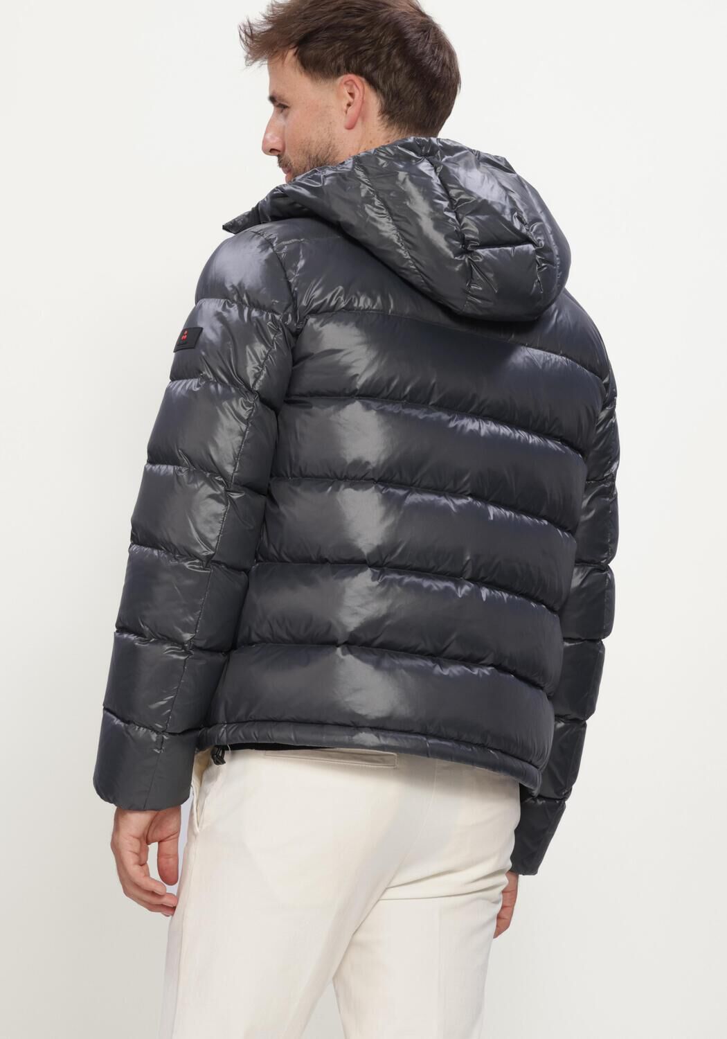 Taupe PEUTEREY Gewatteerde jas HONOVA LKS GRS LINEAR 05 - large