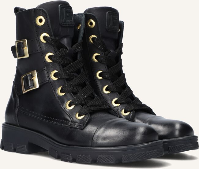 Zwarte JOCHIE & FREAKS Veterboots MARIEKE Zwarte JOCHIE & FREAKS Veterboots MARIEKE - large