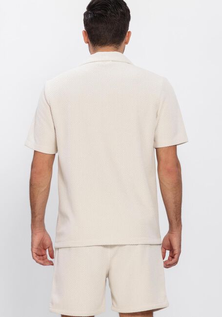 Beige PURE PATH Casual overhemd HONEYCOMB SHORTSLEEVED SHIRT - large