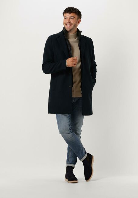 Donkerblauwe VANGUARD Mantel LONG JACKET MARTEN CHOPROAD - large