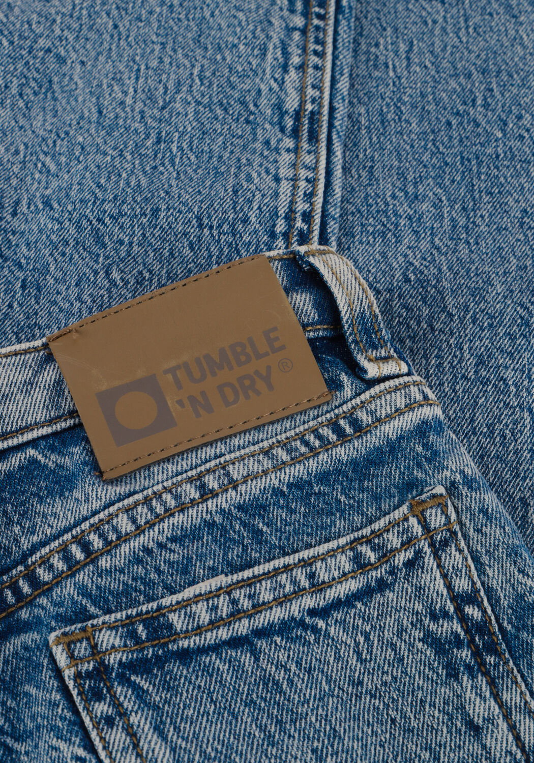 Blauwe TUMBLE 'N DRY Mom jeans JASMINE WIDE - large