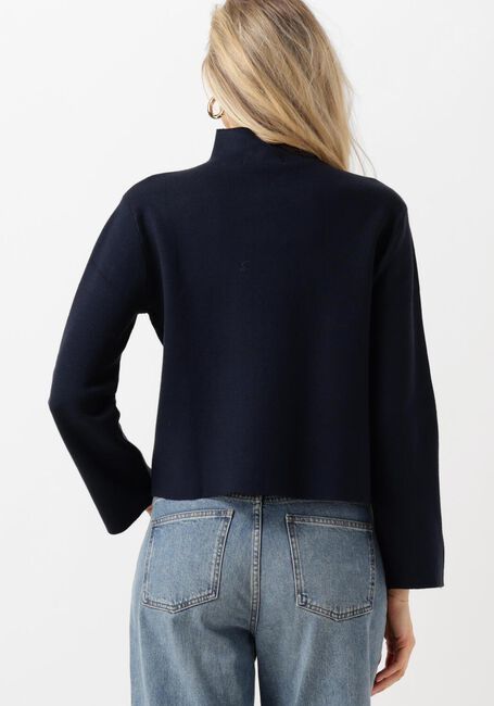 Donkerblauwe MINUS Trui LUPI HIGH NECK PULLOVER - large