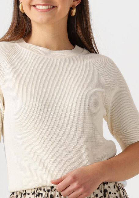 Beige SELECTED FEMME T-shirt SLFELINNA NEW SS KNIT TOP - large