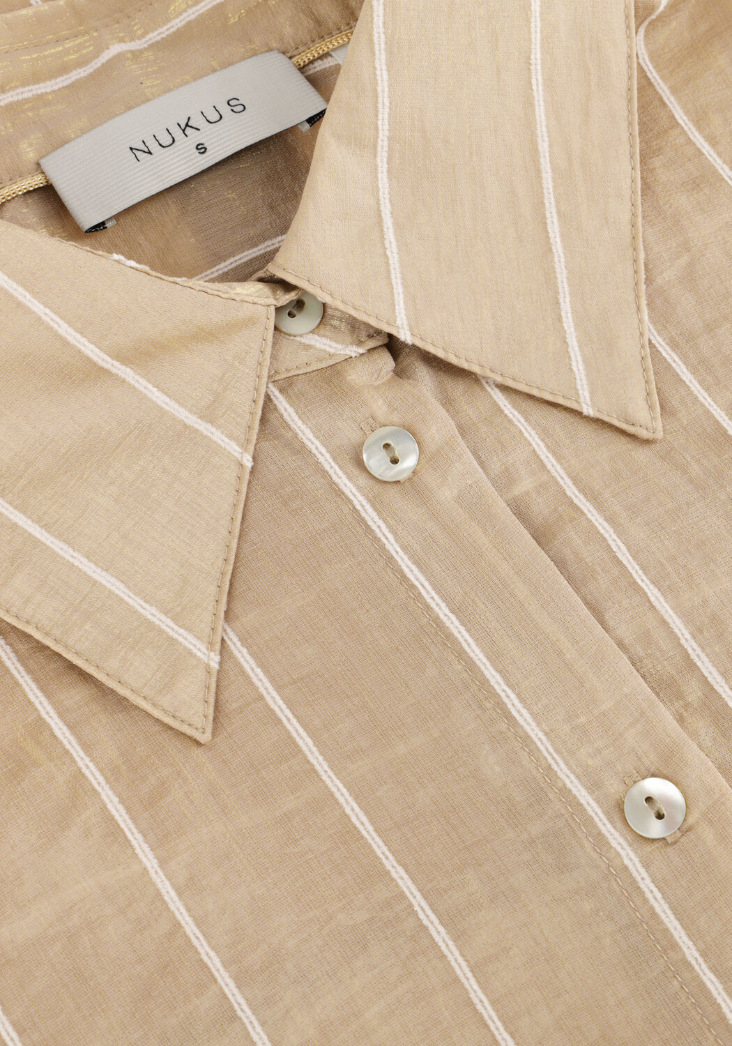 Gouden NUKUS Blouses IRIS BLOUSE STRIPE - large