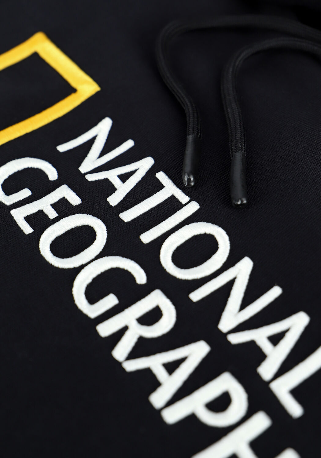 Zwarte NATIONAL GEOGRAPHIC Sweater UNISEX HOODY WITH BIG LOGO - large