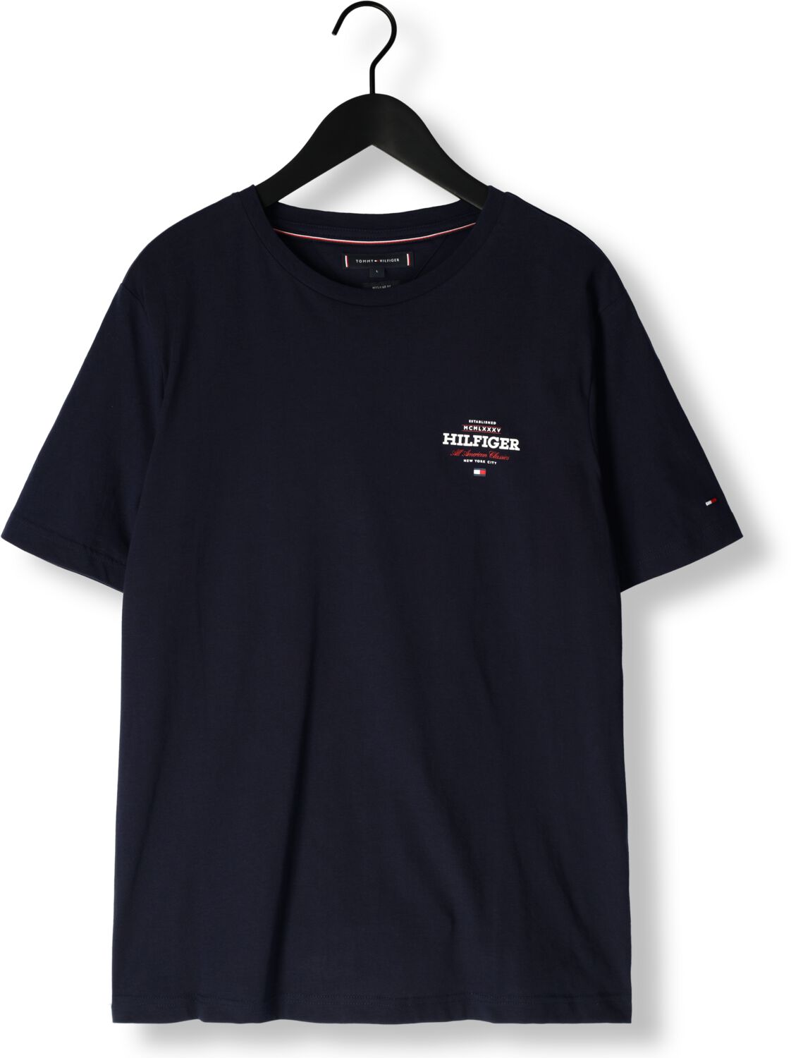 TOMMY HILFIGER Heren Polo's & T-shirts Monotype All American Tee Blauw